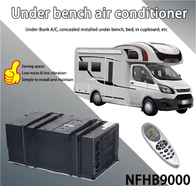 9000BTU Penghawa Dingin RV Di Bawah Bangku